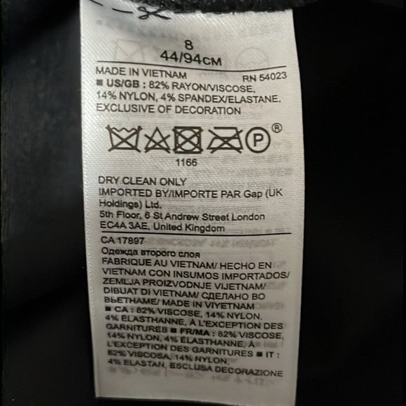 Banana Republic Bow Neck Ponte Sleeveless Sheath Dress Black - Picture 10 of 10